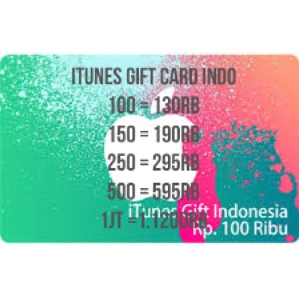 Jual Itunes Gift Card Indo dan Itunes Gift Card US