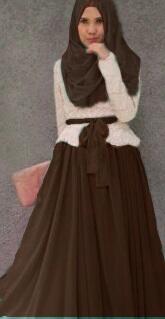 MILA GAMIS COKLAT