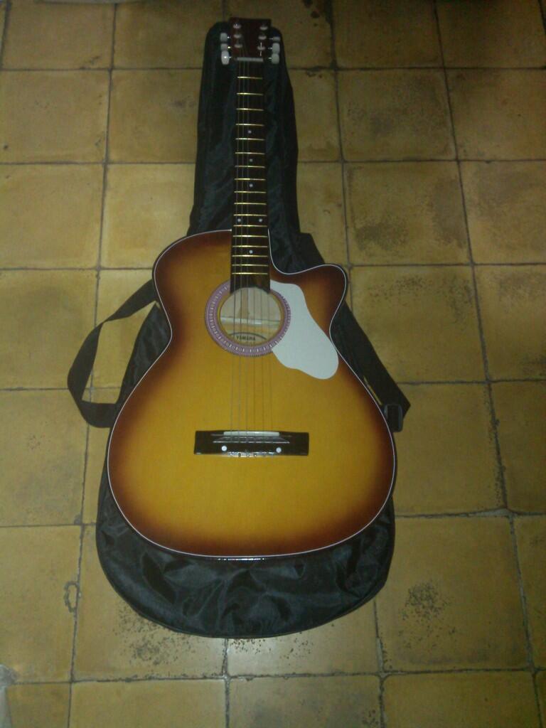 Gitar Akustik sunburst Gloss untuk pemula