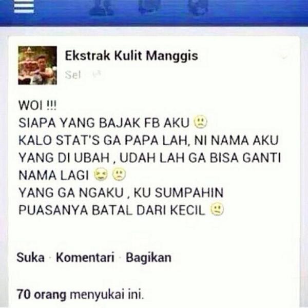 Ada apa di Facebook orang ini....?