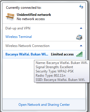 Cara Mengatasi Unidentified Network Di Windows 8