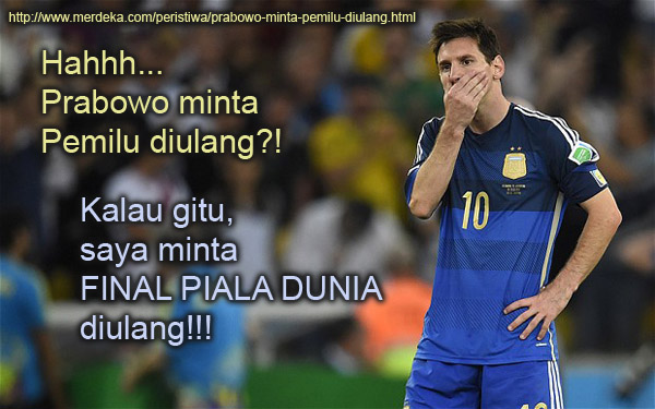 PEMILU DI ULANG??? INI KATA LIONEL MESSI