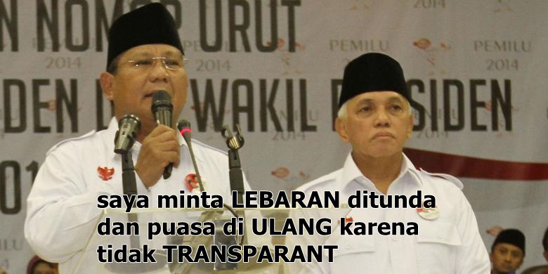 akhirnya DITUNDA PRABOWO senang