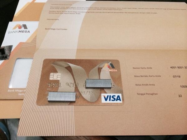 BANK MEGA : Kartu Kredit (Jakarta, Bandung, Jawa Barat dan Seluruh Indonesia)