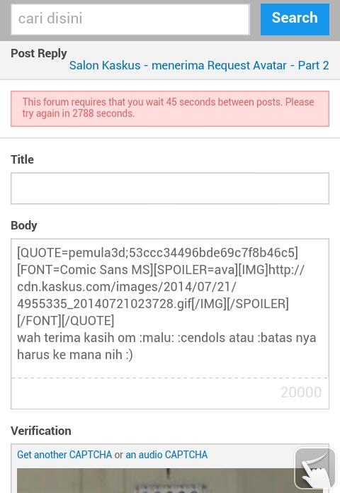 ane kena delay 3000 detik gan !!! ada yg lebih gak :D