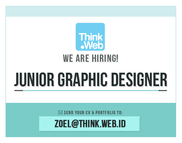 Hiring: Junior Graphic Designer at Think.Web