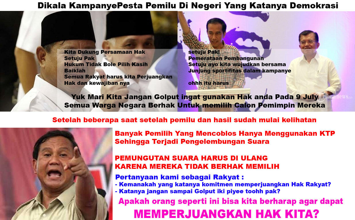 Jujur Dan Adil? Coblos Pake KTP, Domisili Lain, gak bole? Apa Mereka Bukan WN RI ?