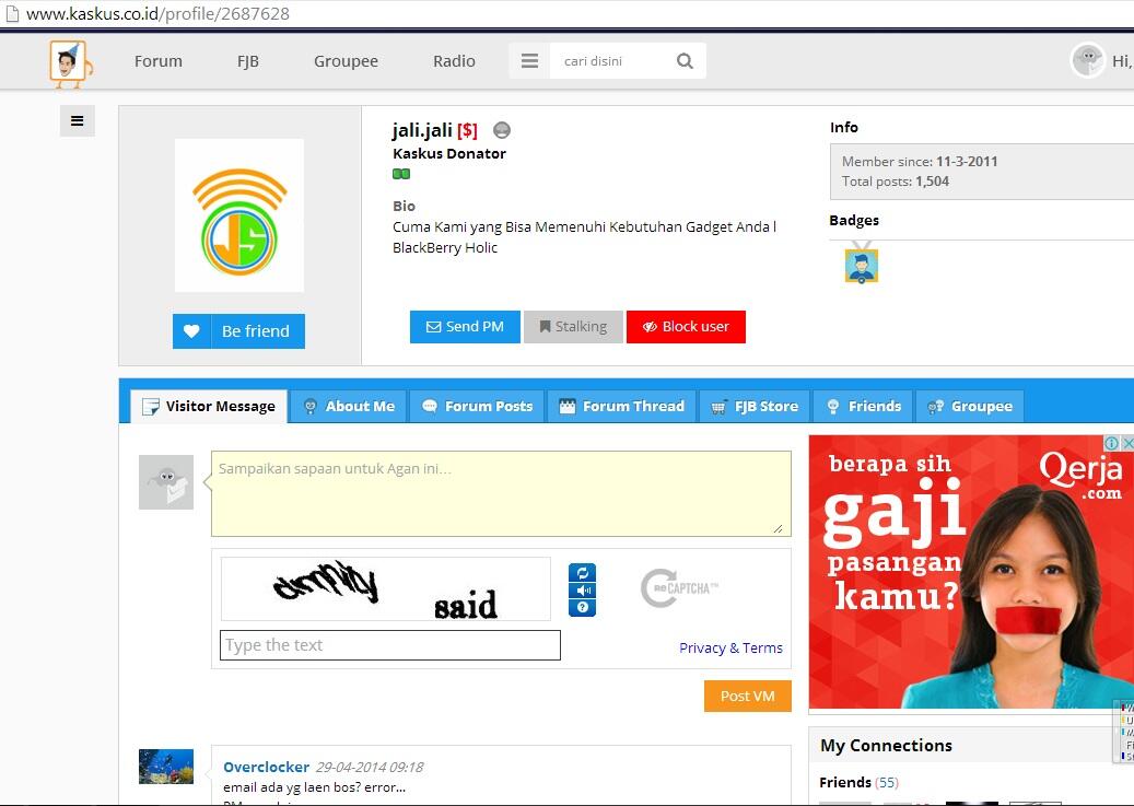 &#91;Penipu kaskuser DONATUR cendol 2 blok!&#93;ID kaskus jali.jali HP 089677825413
