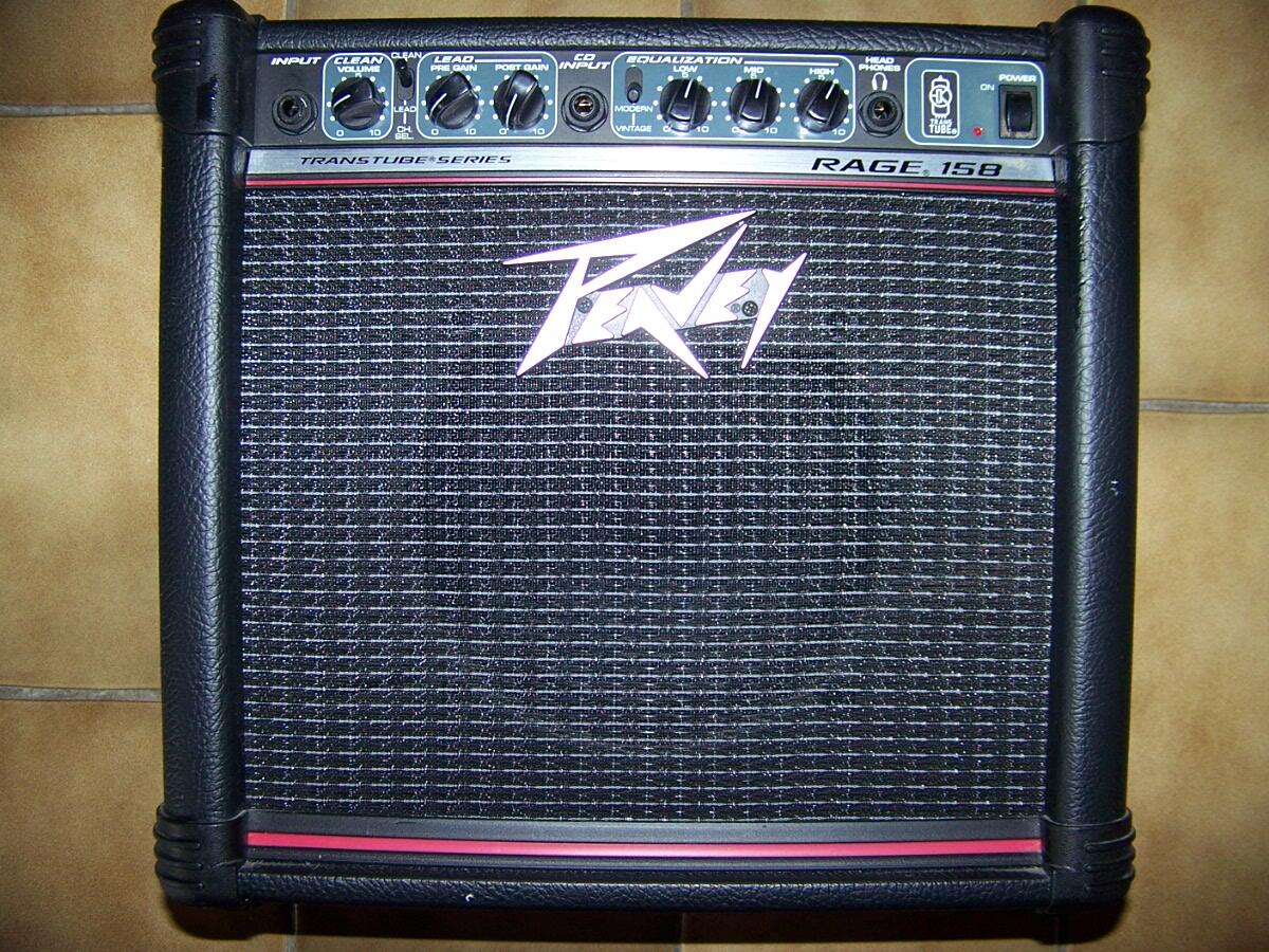 ampli gitar peavey rage 158 normal lengkap beserta kardus dan plastiknya,