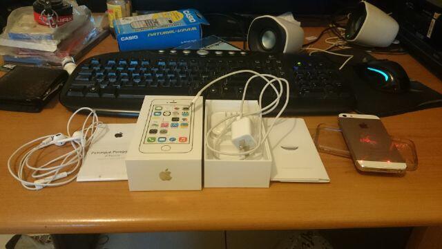 Iphone 5s GOLD 16gb garansi Indonesia WII mulus like new baru pake 2 bulan MURAH