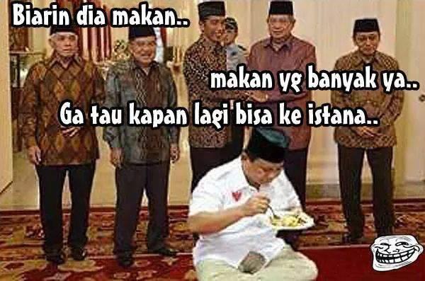 Kumpulan MEME ngakak kekelahan Prabowo