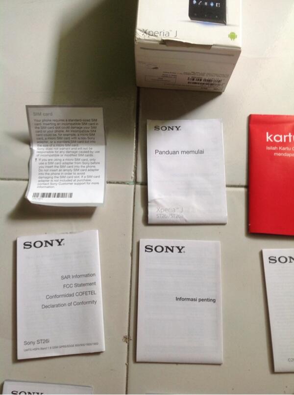 WTS JUAL SONY XPERIA J ST26 i 1JT BLACK, FULSET, GARANSI. MURAH BU
