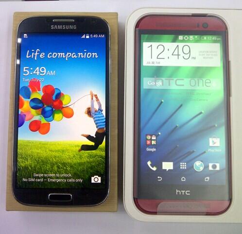 OBRAL : HTC ONE M8 32GB RED, SAMSUNG GALAXY S4 SECOND FULLSET HARGA LEBARAN.