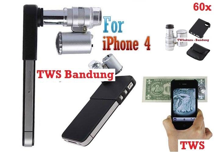 WTS Lensa Macro 60x untuk Iphone 4s