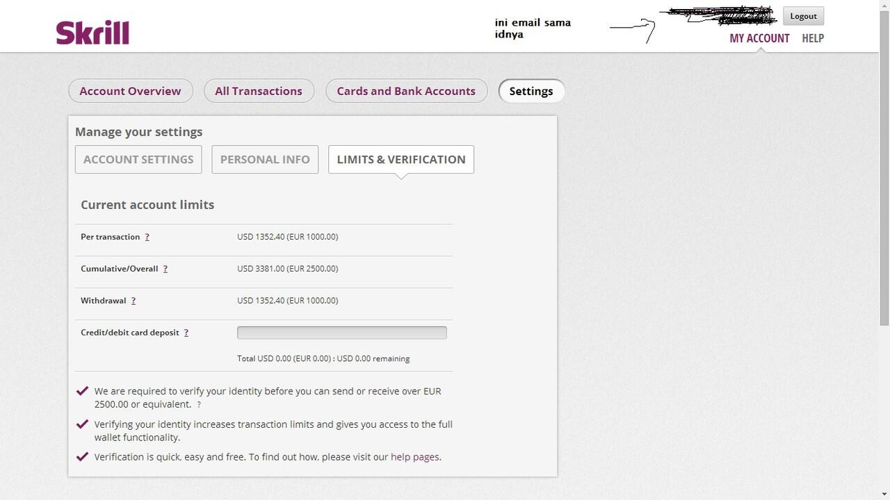 CIri-ciri Akun skrill verified itu gmna sih??