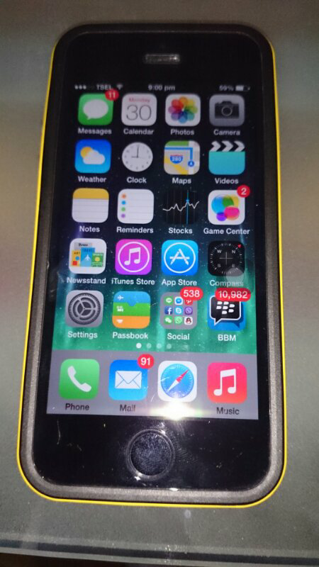 IPhone 5s 32gb warna Space gray