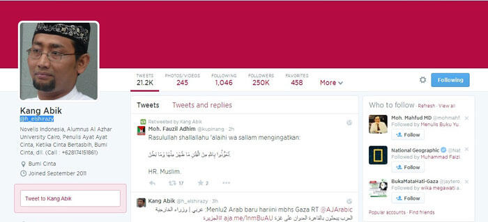 Inilah 7 Ustad Pengguna Twitter Terpopuler Di Indonesia