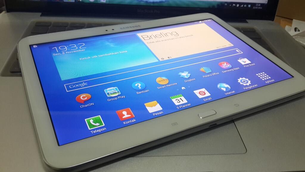 Samsung galaxy tab 3 GT - p5200 10 inc white mulus garansi fullset belum 1 bulan