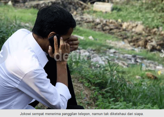 Semua serius nunggu hasil KPU, JKW malah nongkrong di waduk Pluit.