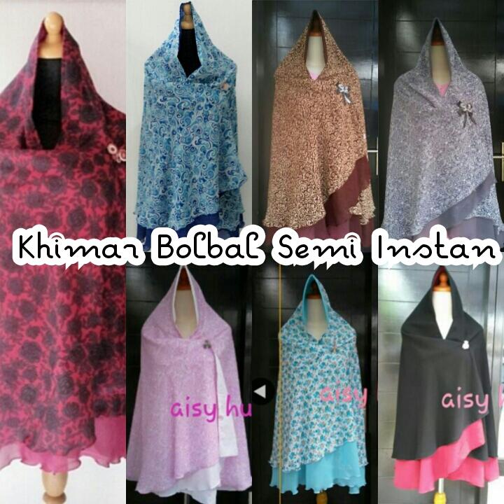 Khimar Two Layer Bolak-Balik