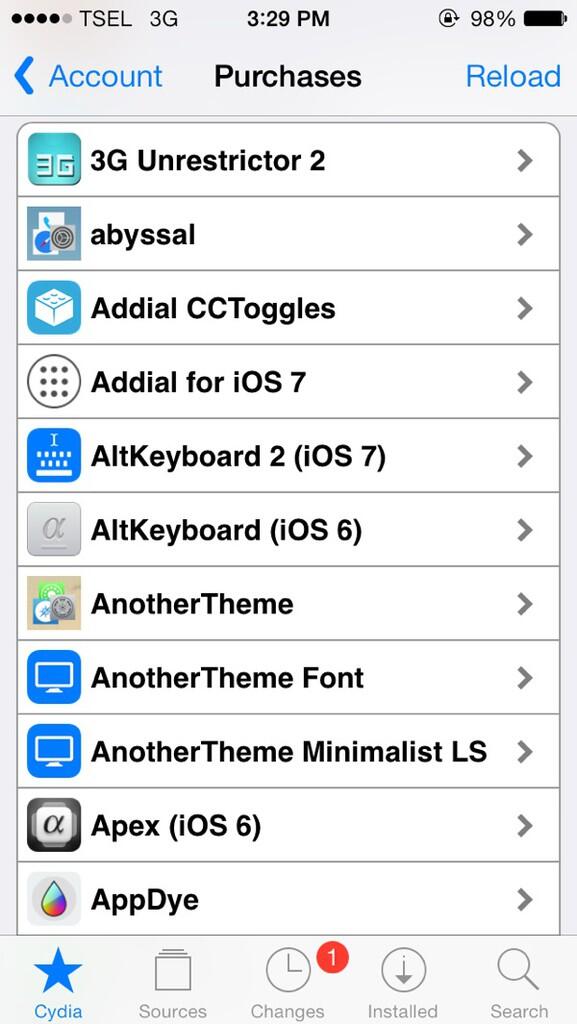 Jasa Pembelian Tweak Di Cydia