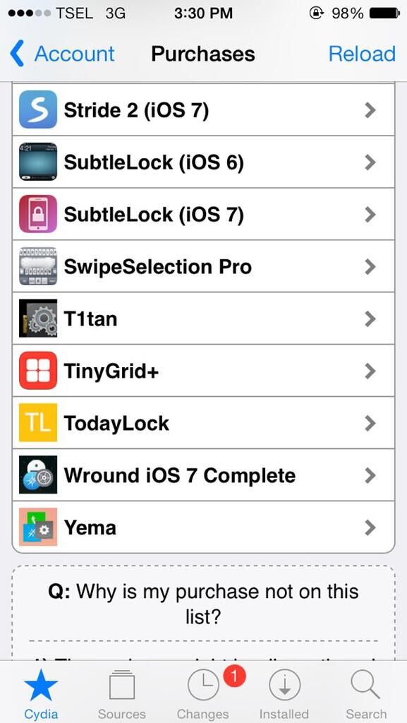 Jasa Pembelian Tweak Di Cydia