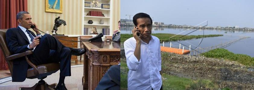 &#91;'Apa kabar Pak Jokowi?'&#93; Obama Telepon Jokowi Pakai Bahasa Indonesia