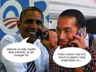 Obama Telepon Jokowi Pakai Bahasa Indonesia