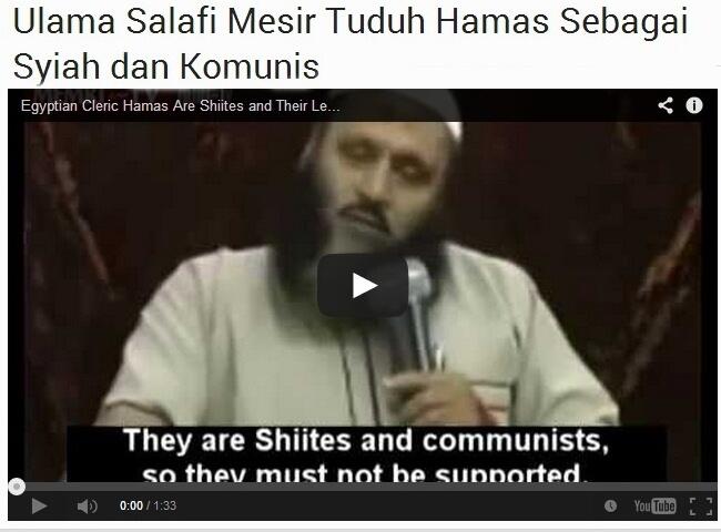 Ketika Sunni & Syi'ah "Bersatu "Tumpas" Zionis Israel,Ulama Salafi Mesir Tuduh Hamas