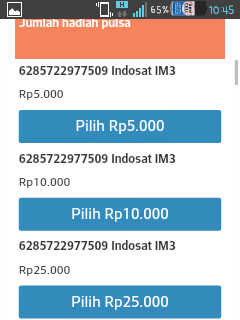 Mcent bagikan pulsa gratis tinggal unduh yg punya android