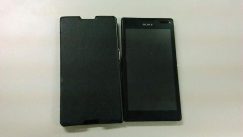 Sony Xperia C Black (dual sim) + Bonus Nilkin Leather Case