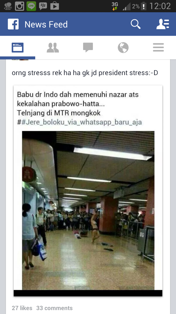 TKW Indonesia penuhi nazar di hongkong atas kekalahan prabowo