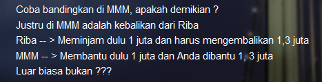Kejanggalan promosi MMM