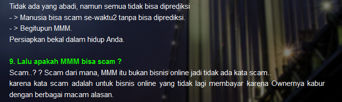 Kejanggalan promosi MMM