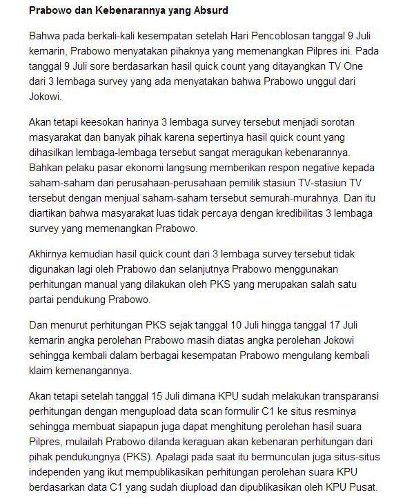 Catat, Bawaslu Tidak Pernah Merekomendasikan PSU di 5.812 TPS DKI