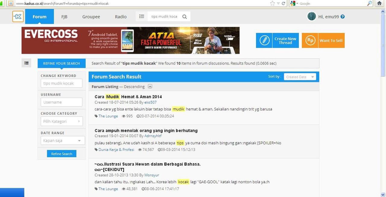 Tips Mudik Kocak