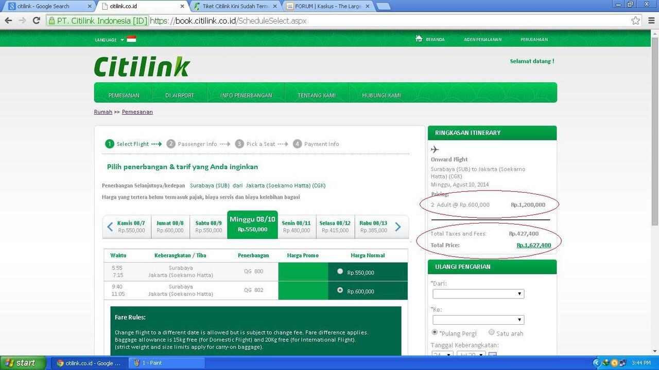 [Tanya Kenapa ???] Keanehan Booking Tiket Pesawat Citil*nk