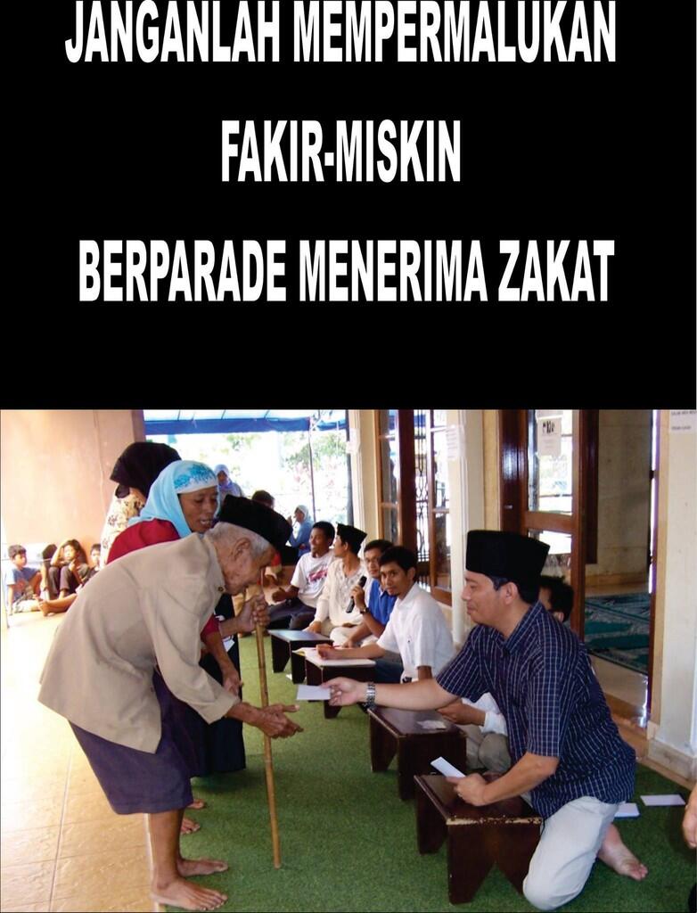 Memuliakan Orang Miskin, Jangan Mempermalukan dengan Parade Zakat