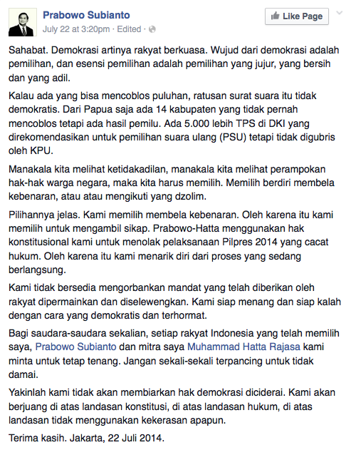 Cie.. cie... yang kehilangan 5000 TPS dan 14 Kabupaten