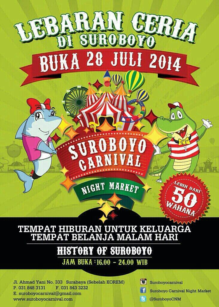 Suroboyo Carnival Nigth Market: Tempat Hiburan Terbaru Di Surabaya