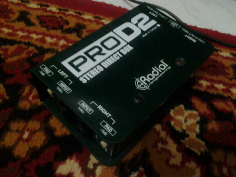 Mixer Yamaha MG82CX , Radial ProD2 stereo directbox