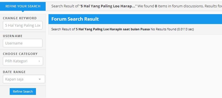 5 Hal Yang Paling Loe Harapin saat bulan Puasa