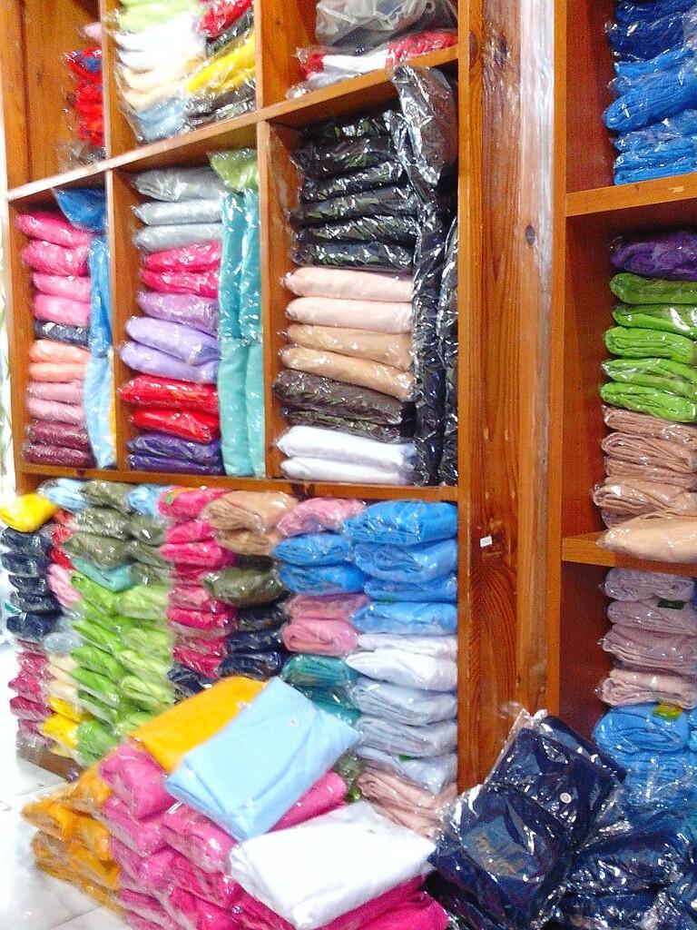 Jilbab instan bahan kaos jenis PE