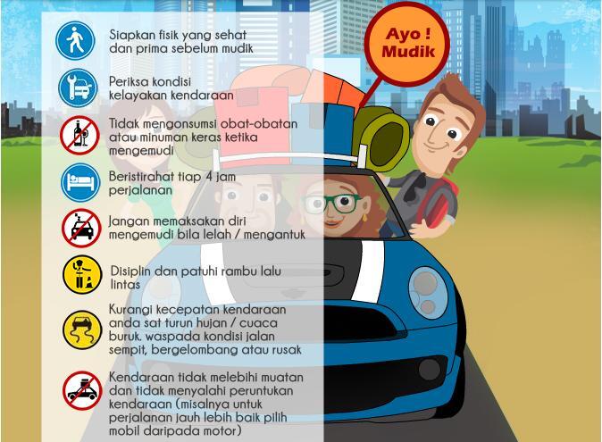 &#91;INFOGRAFIS&#93; Tips Mudik Aman dan Nyaman