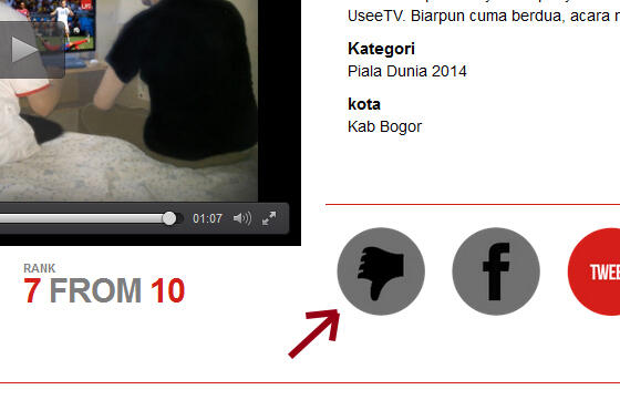 Vote Video Piala Dunia, bisa dapet cendol gratis