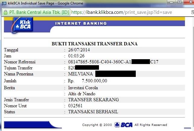 Melviana Rent Car, Investasikan dana anda hingga 200% hanya dalam waktu singkat!