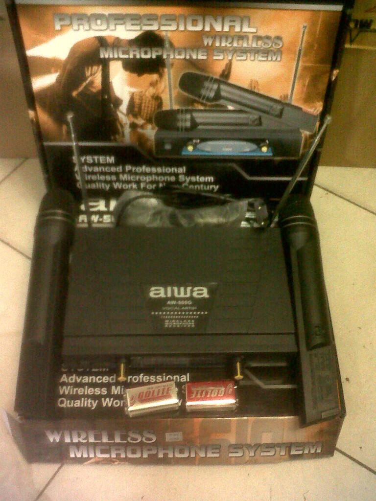 kenwood microphone wireless kw500g dan aiwa aw 500g