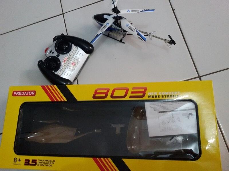 Jual Heli predator 803 3.5channel.. di cek aja dulu gan.. (cocok buat kanibalan)