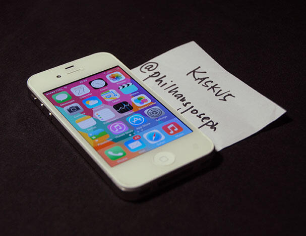 IPHONE 4S 16Gb White Mulus (iOS 7.1.2 terbaru) Khusus COD