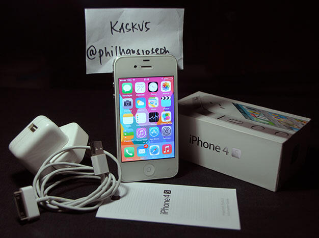 IPHONE 4S 16Gb White Mulus (iOS 7.1.2 terbaru) Khusus COD